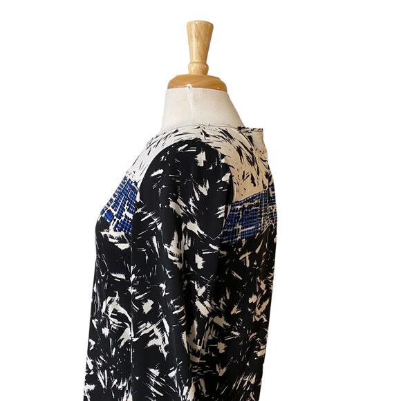 BCBGMaxazria‎ Dress Size Medium Women's Mini Shift Abstract Print Longsleeve - Picture 8 of 8